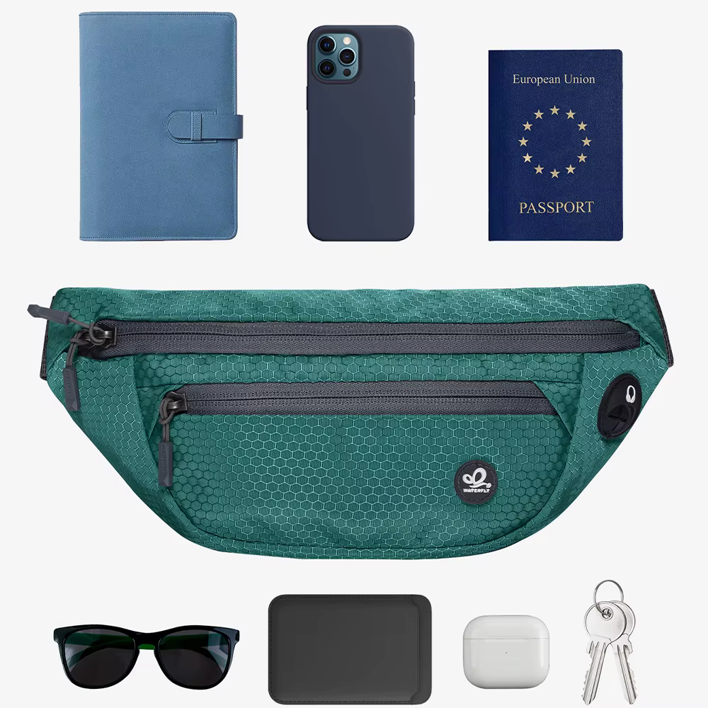 WATERFLY Bum Bag Sport Petit Sportif Unisexe Sac de Taille Élégant Léger Hipbag pour Voyage en Plein Air Randonnée