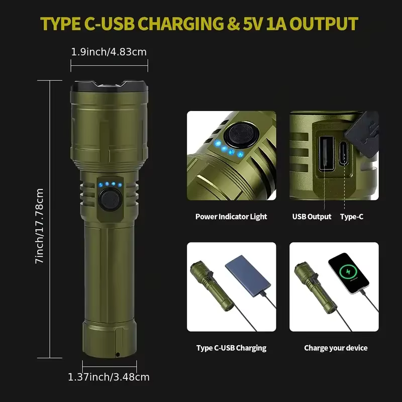 Lampe de poche Ultra puissante