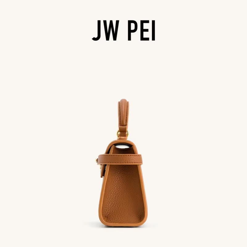 Sac à main de luxe JW PEI Elise en cuir vegan avec poignée supérieure, sac bandoulière croisé en toile denim avec coutures et fermoir pour femme