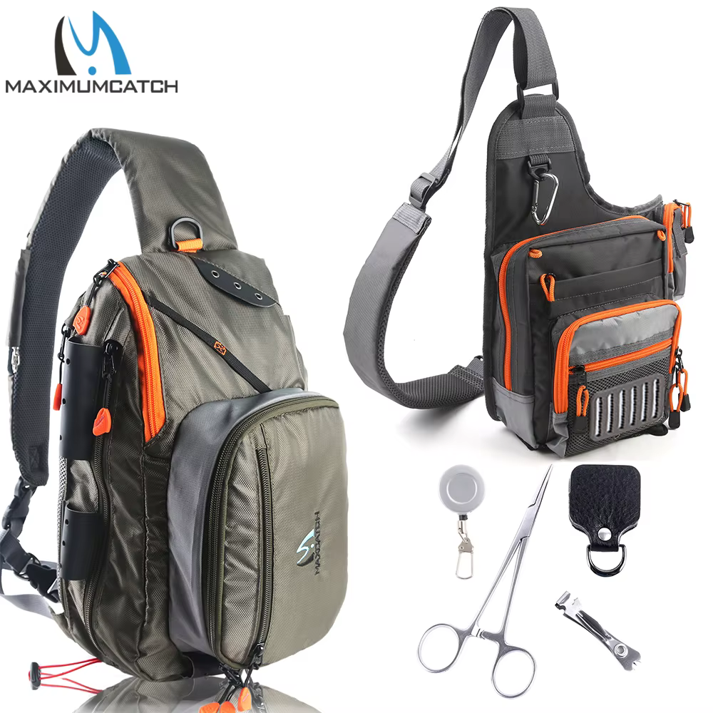 Maximumcatch Sac de pêche à la mouche, sac de pêche à 3 couches