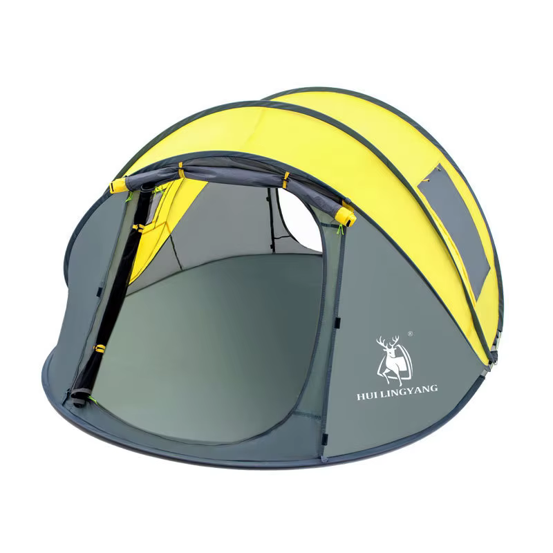 HUI LING YANG-Tente Pop-Up Étanche pour 3 à 4 Personnes, existent, Grand Espace, Camping en Plein Air Familial, Pergola Touristique Portable