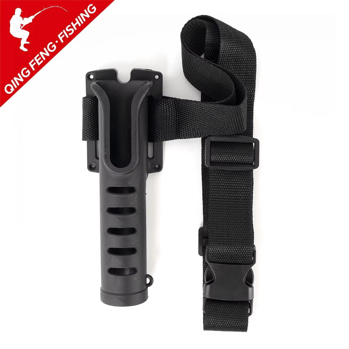 Support de canne à pêche portable avec dispositif d'insertion réglable pour la taille, accessoire de pêche, outil de pêche en plein air