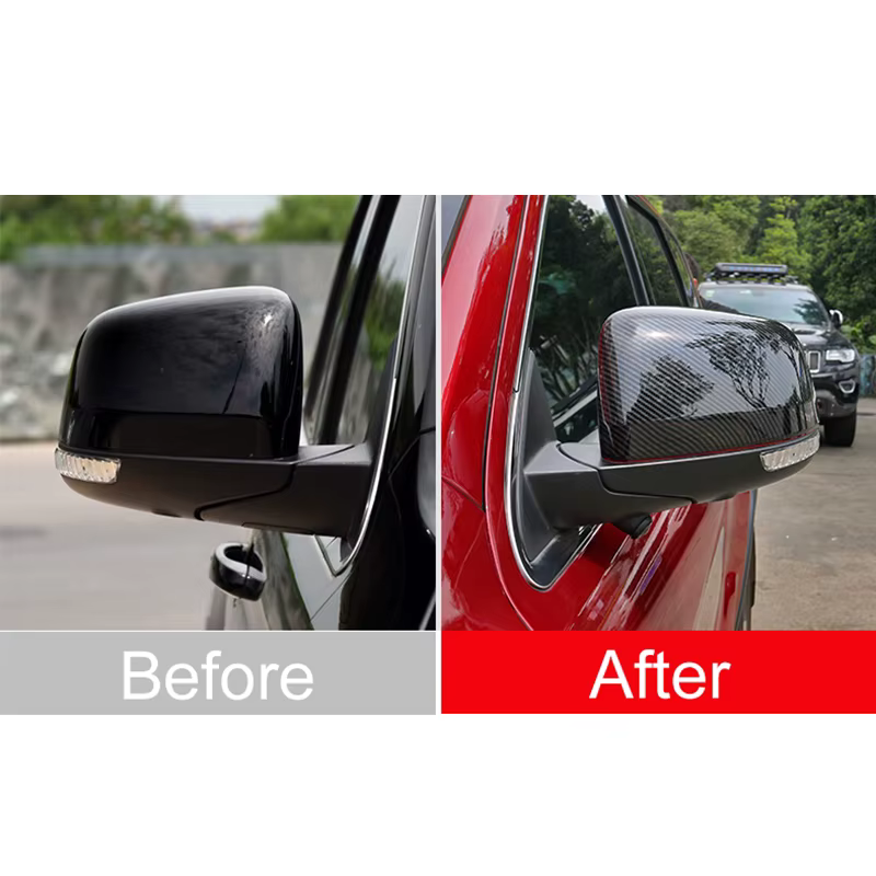 Accessoires de garniture de rétroviseur latéral de voiture Pour Jeep Grand Cherokee WK2 2011 2012 2013 2014 2015 2016 2017 2018 2019 2020