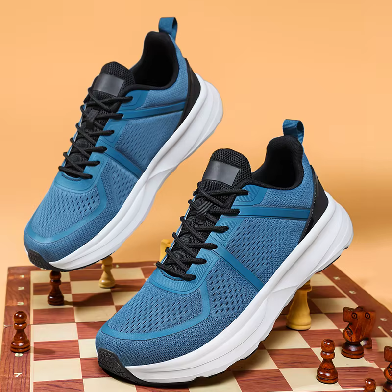 Chaussures pieds nus pour hommes zéro goutte large orteil boîte baskets minimaliste à lacets léger respirant