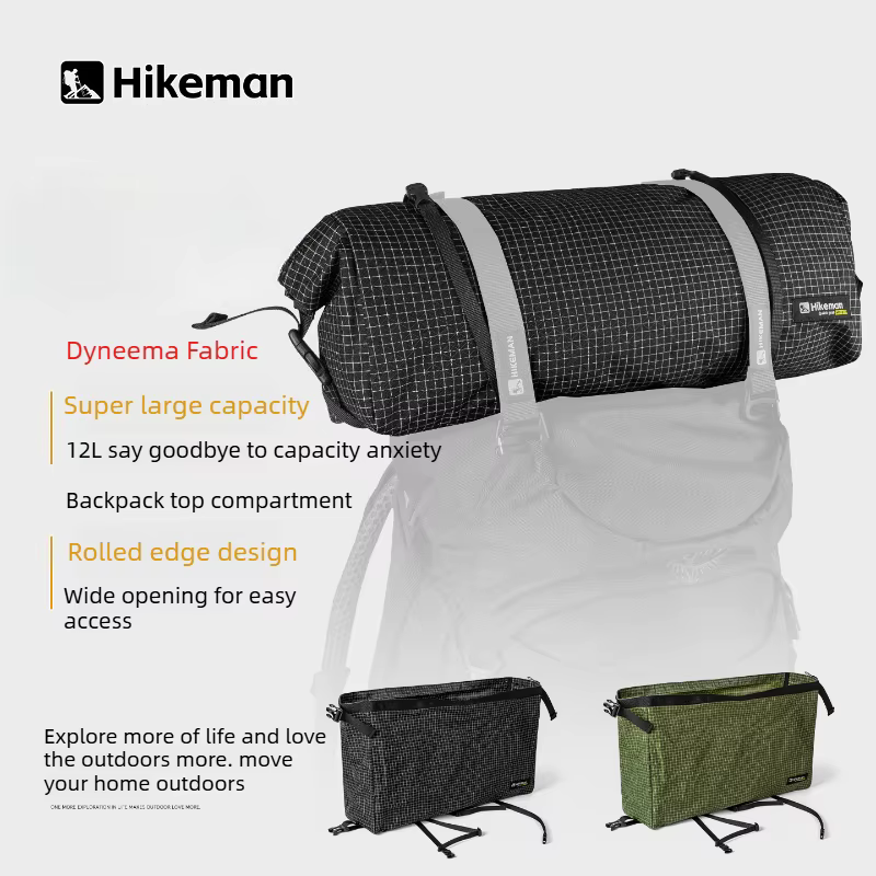 Sac à dos à fermeture roll-top 12L en Dyneema