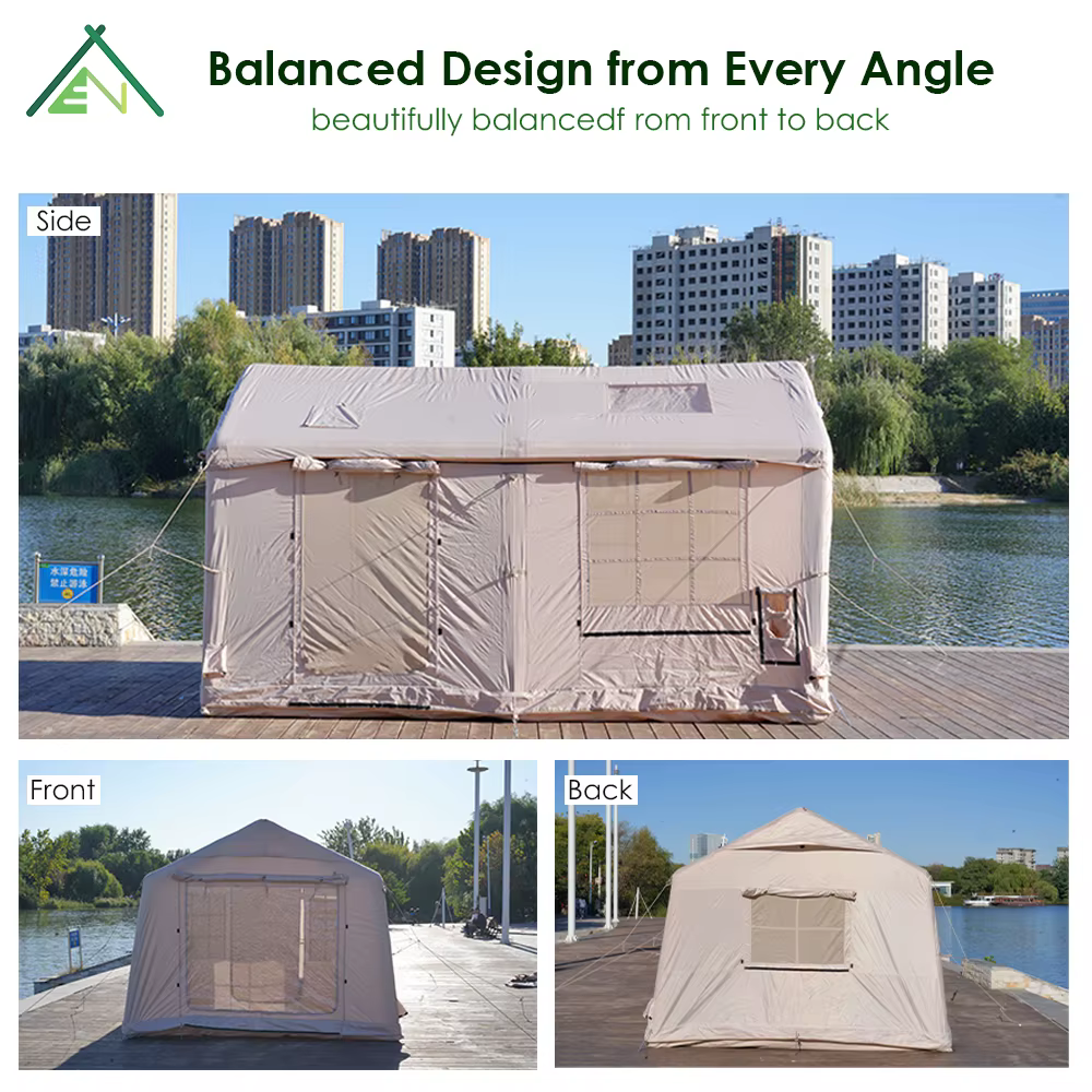 Tente gonflable de luxe pour le glamping en plein air