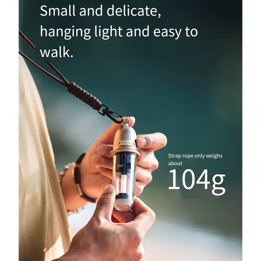Naturehike extérieur Portable 2 en 1 Camping éclairage charge atmosphère veilleuse 900mAH lampe de poche étanche