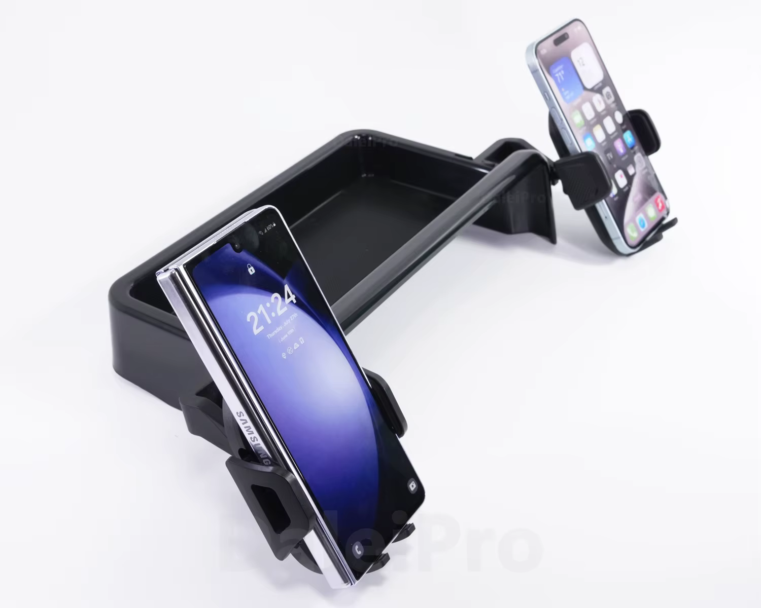 Supports de téléphone Double pour Jeep Avenger 2024, boîte de rangement multifonctionnelle, plateau de rangement fixe pour écran de voiture, accessoires Avenger