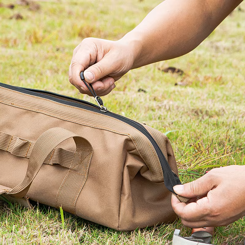 Sac de rangement pour outils de camping, trousse à outils grande capacité, peut être accroché avec une mousquetelle, avec anse de suspension, cinq couleurs au choix