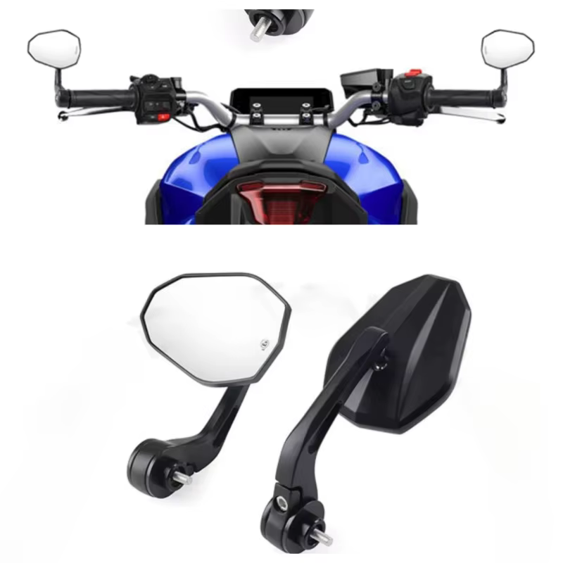 Pour YAMAHA MT-07 2025 MT09 2021-2023 FZ MT07 MT-09 SP Accessoires Moto Rétroviseurs Latéraux Rotatifs E9 Rétroviseur de Guidon à Fixation Extrémité de Guidon