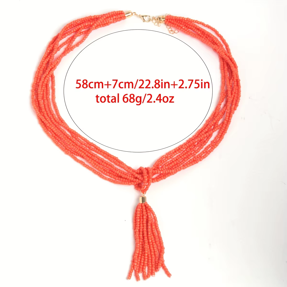Collier à chaîne de perles bohème pour femmes, collier vintage à long pendentif en forme de gland, accessoire de bijoux pour pull