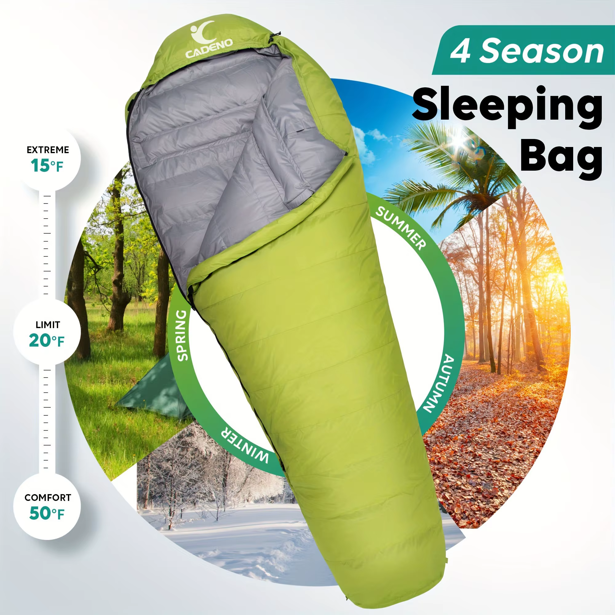 Sac de couchage en duvet de Style momie