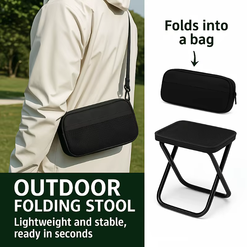 Tabouret de sac à dos pliable