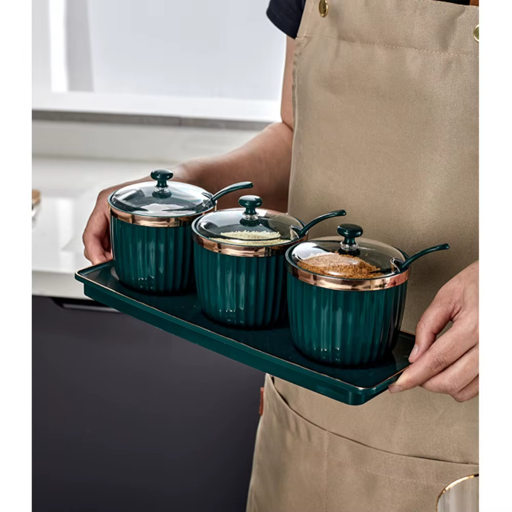 Bouteille de Sel et de Sésame avec Couvercle
