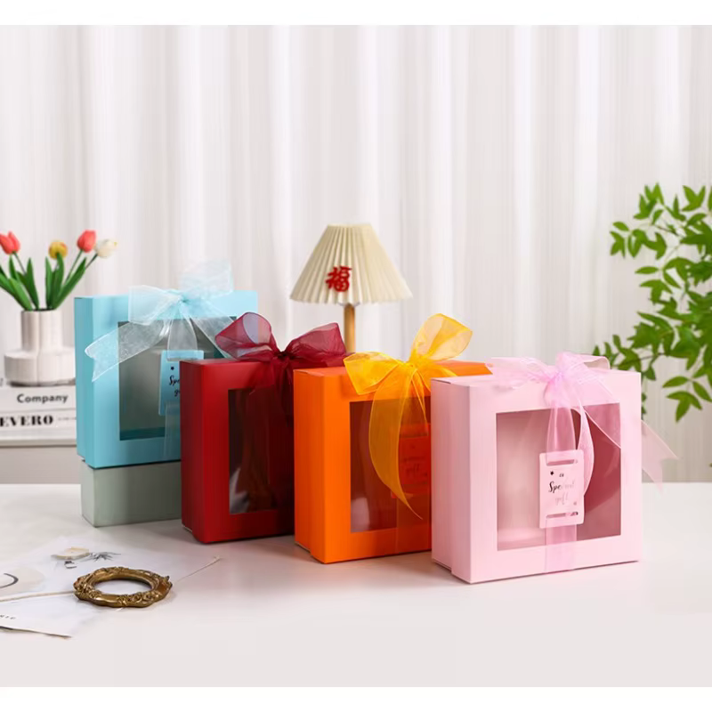 Coffret cadeau avec fenêtre