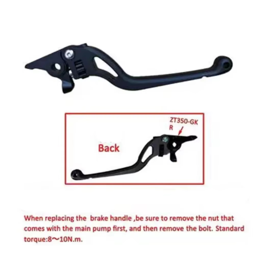 Poignée d'embrayage d'accélérateur de frein droite pour ZONTES 125C, C125, 125 C, accessoires d'origine, magasins de motos, nouveau