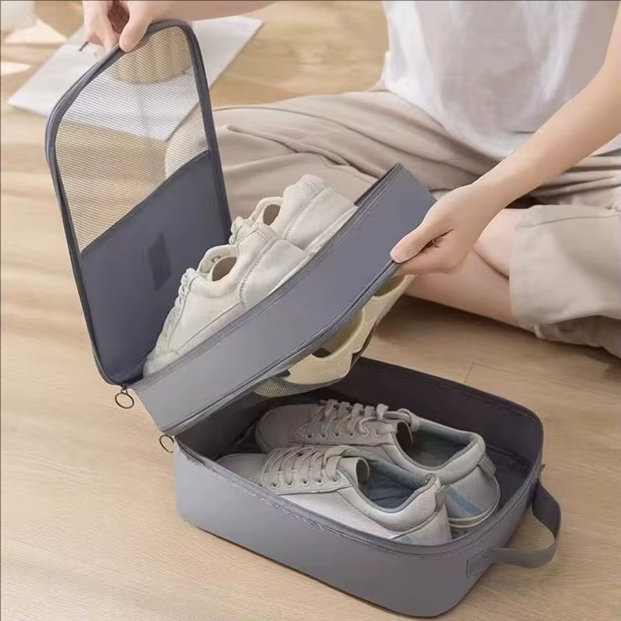 Sac à chaussures portable de grande capacité
