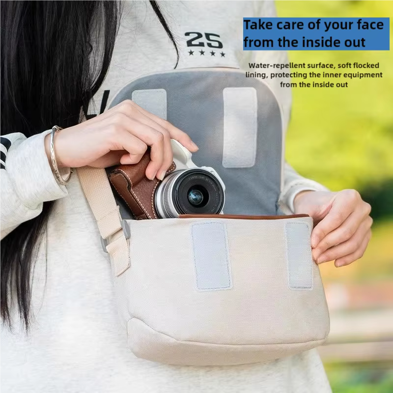 Sac pour appareil photo Canon R50 ; Fujifilm XM5 ; XT50 ; Sony ZVE10 ; Nikon Z30 ; Polaroid Instant ; Sac de