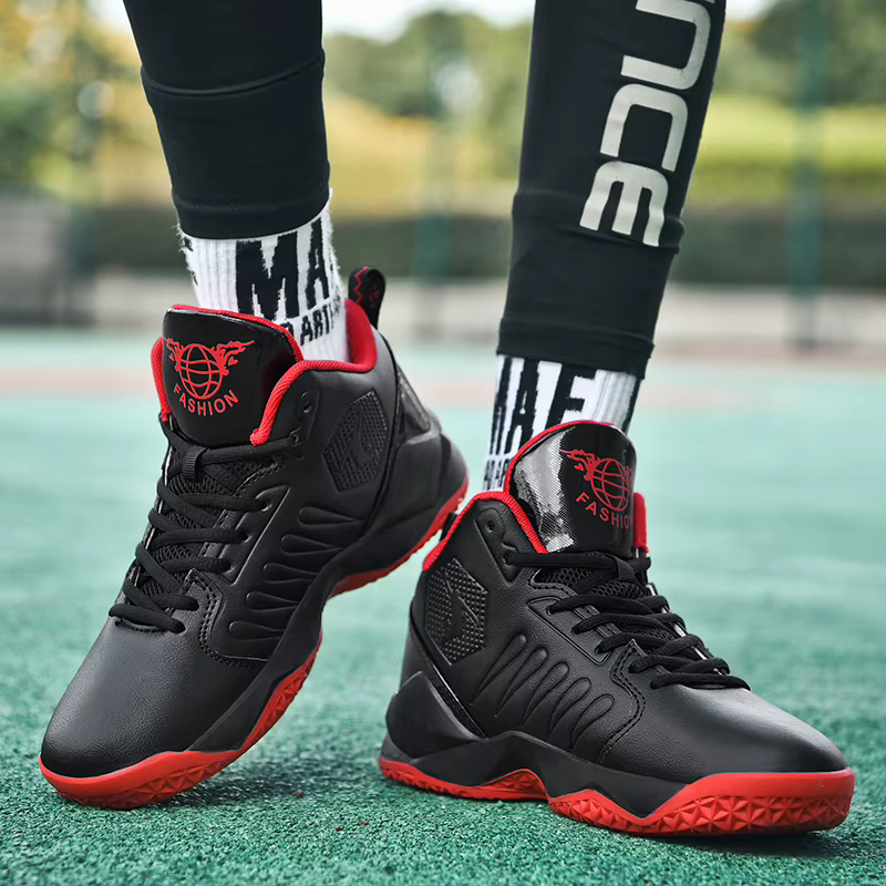 Chaussures de basket-ball respirantes coordonnantes pour hommes et femmes, chaussures de course portables, baskets athlétiques d'entraînement de gym, anti-baume
