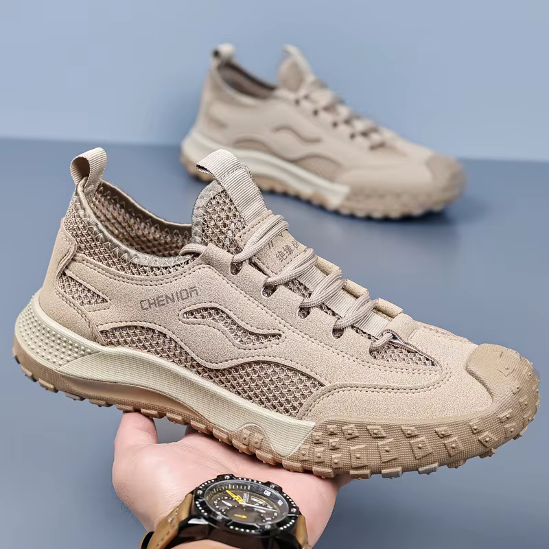 Oulylan Chaussures de randonnée et d'escalade respirantes en maille ajourée pour hommes