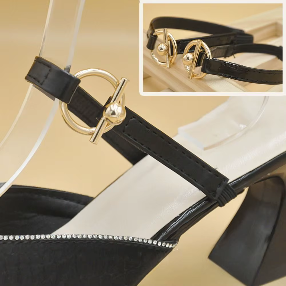 Sangles de chaussures détachables avec boucle pour maintenir les talons lâches, ceinture antidérapante pour escarpins, bande élastique pour la cheville