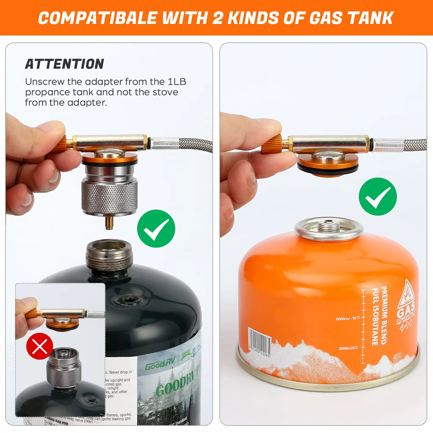 Réchaud à gaz de camping portable