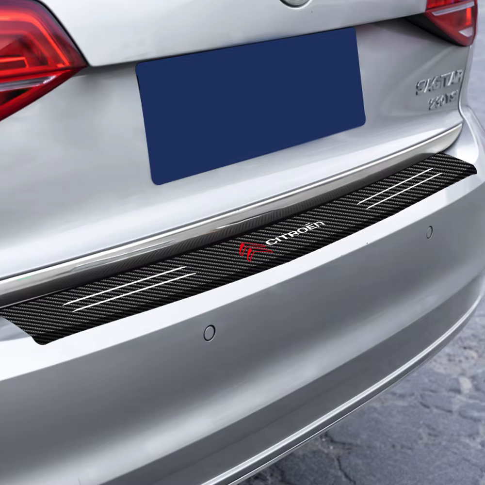 Accessoires de voiture, lèvre de queue de coffre, autocollants de protection en Fiber de carbone pour citroën C4 C3-XR C5 Aircross C6 c-quatre Picasso c-elysee C4L C3L