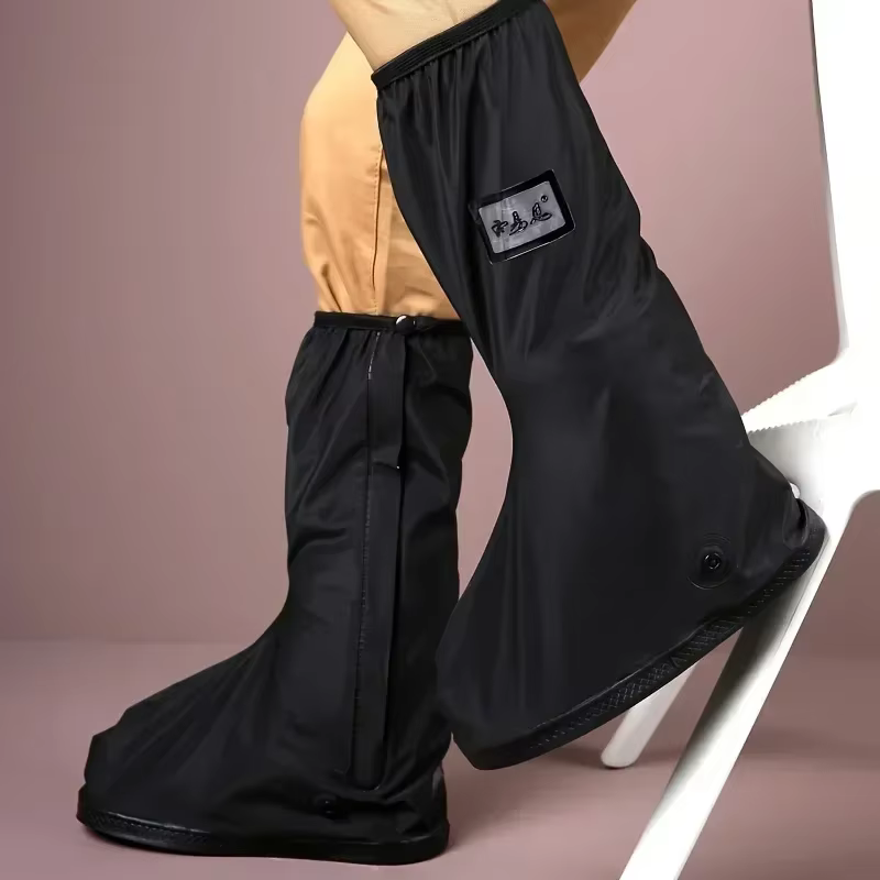 Couvre-chaussures imperméables réutilisables avec réflecteur pour la pluie