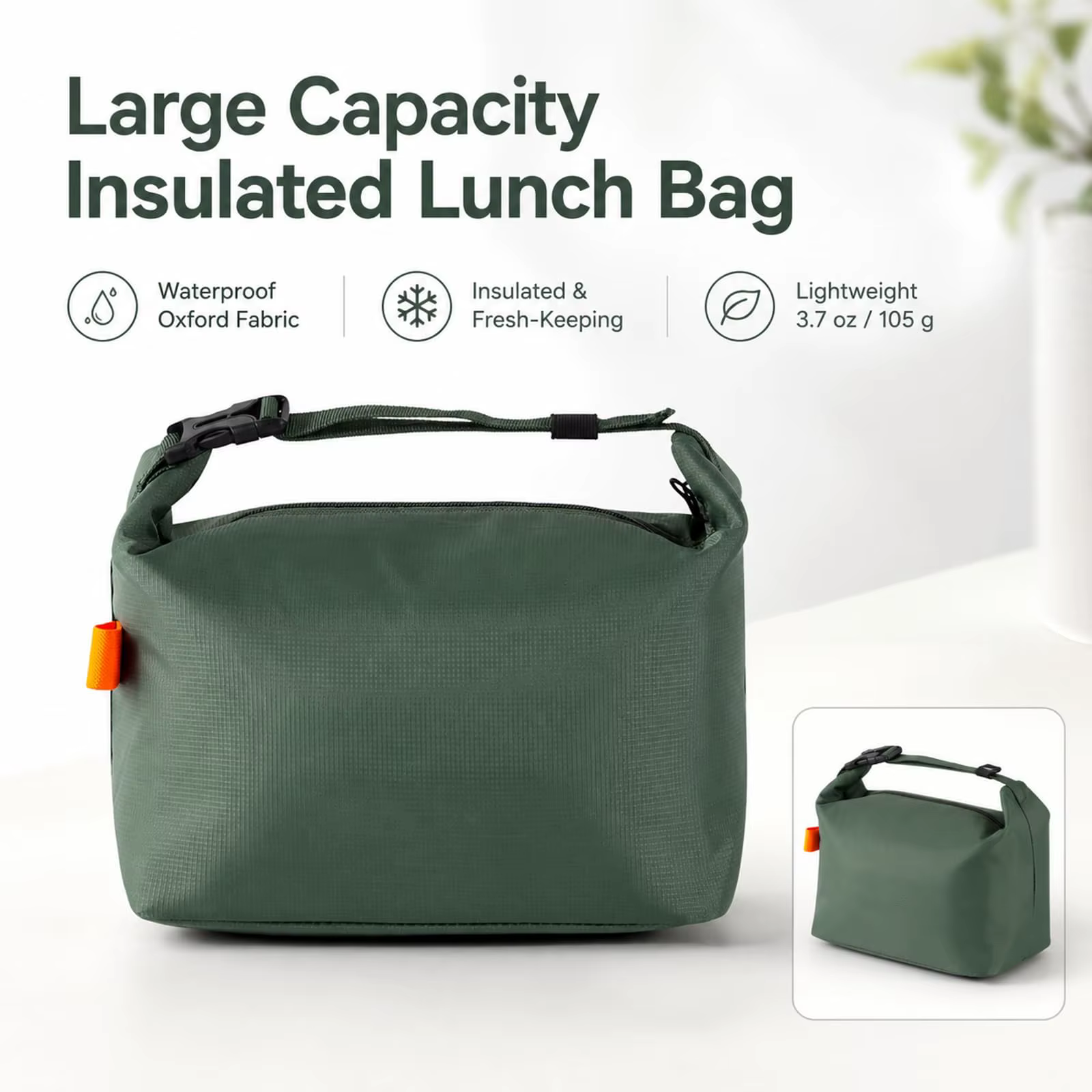 Sac à lunch isotherme pour femmes, petite boîte à lunch |   Sac isotherme pour le déjeuner, pour le travail, le bureau, la salle de sport, les pique-niques et les voyages de week-end
