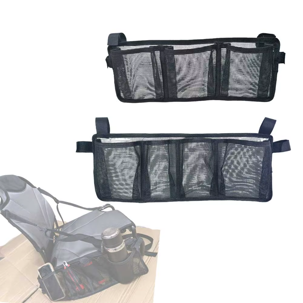 Sac de rangement latéral pour chaise de kayak, SUP, paddleboard, bateau gonflable, pour bières, boissons, bouteilles d'eau, équipement, outils, pochette de rangement pour chaise