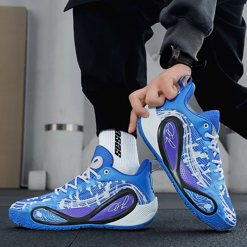 Chaussures de basket-ball super cool pour hommes et femmes, chaussures d'entraînement de marque de luxe, chaussures de sport d'extérieur antidérapantes pour garçons, bottes de basket-ball unisexes