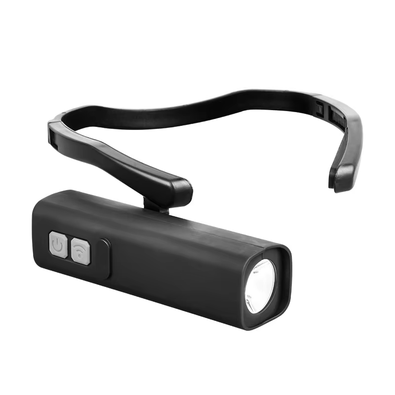 Lampe frontale rechargeable étanche à clip d'oreille