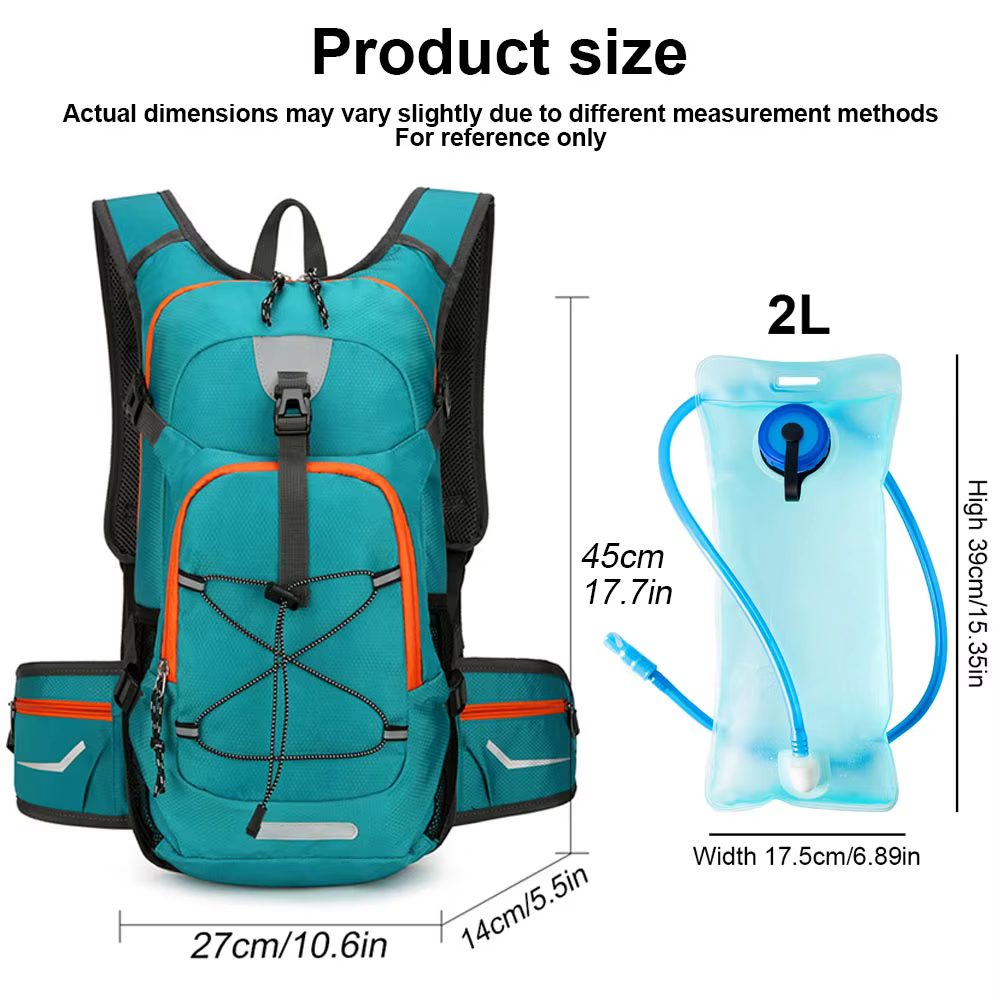 1 pièces sac d'hydratation léger isolation eau sac à dos sac à dos vessie sac cyclisme vélo vélo/randonnée escalade pochette
