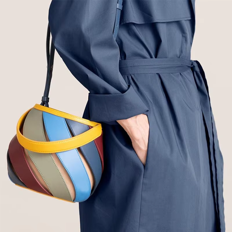 Sac à Main Géométrique Rétro de Luxe pour Femme, Marque de Styliste, Mode, Élégant, Polyvalent, Bergame, 2023, E27