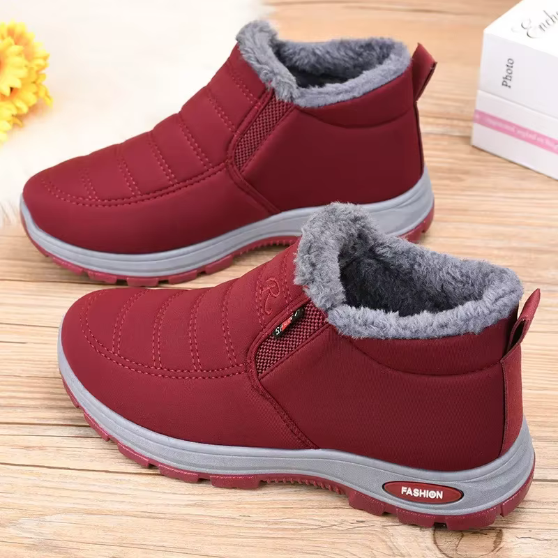 Hiver 2025 nouvelles chaussures en coton pour hommes et femmes avec velours épais et bottes de neige chaudes bottes courtes coupe-vent pour couple anti-dérapant