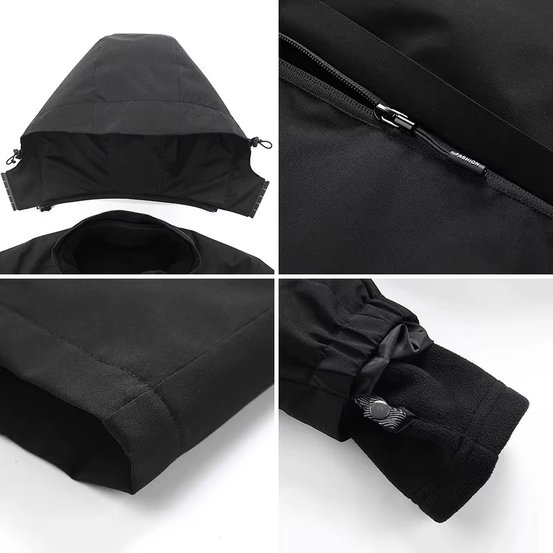 Femme randonnée veste hiver extérieur 3 en 1 imperméable coupe-vent manteaux chaud épaissi solide Camping escalade polaire veste à capuche