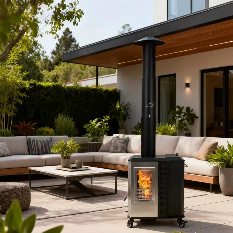 Chauffage de tente, poêle à bois d'extérieur portable, grand