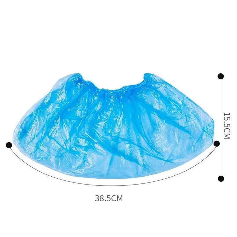 100 pièces couvre-bottes imperméables portables en plastique antidérapant couvre-chaussures jetables
