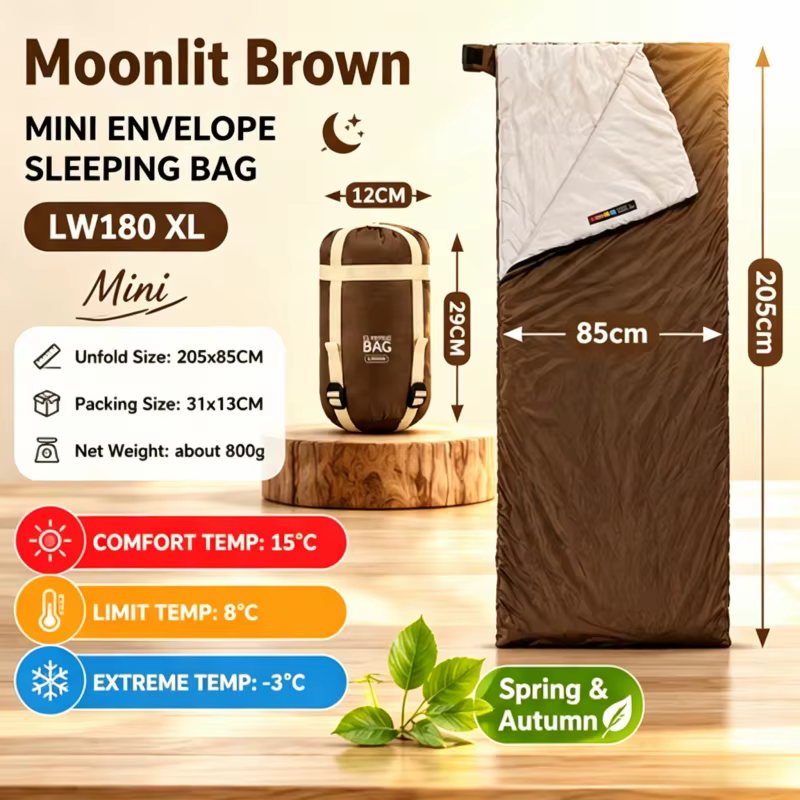 Sac de couchage extérieur en coton ultraléger pliable facilement