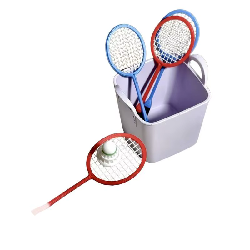 Ornement de scène miniature, Mini maison de poupée, sport de badminton avec modèle de raquette, décoration DIY pour accessoires de poupée, 3 pièces/ensemble