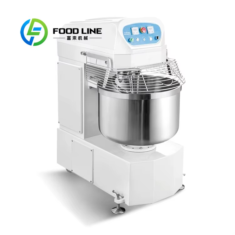 Offre spéciale 5Kg 8Kg 10Kg 25Kg 50Kg 100Kg mélangeur de farine Machine équipement de boulangerie pain électrique spirale pâte mélangeur alimentaire