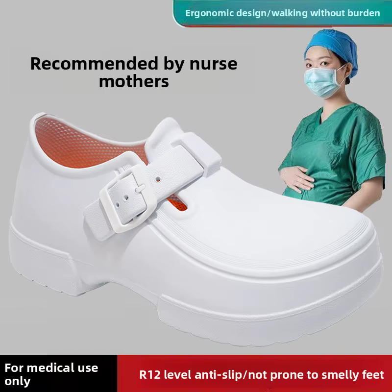Chaussures antidérapantes pour infirmières, usage spécial salle chirurgicale, imperméables, faciles à enfiler, pour médecins et femmes enceintes